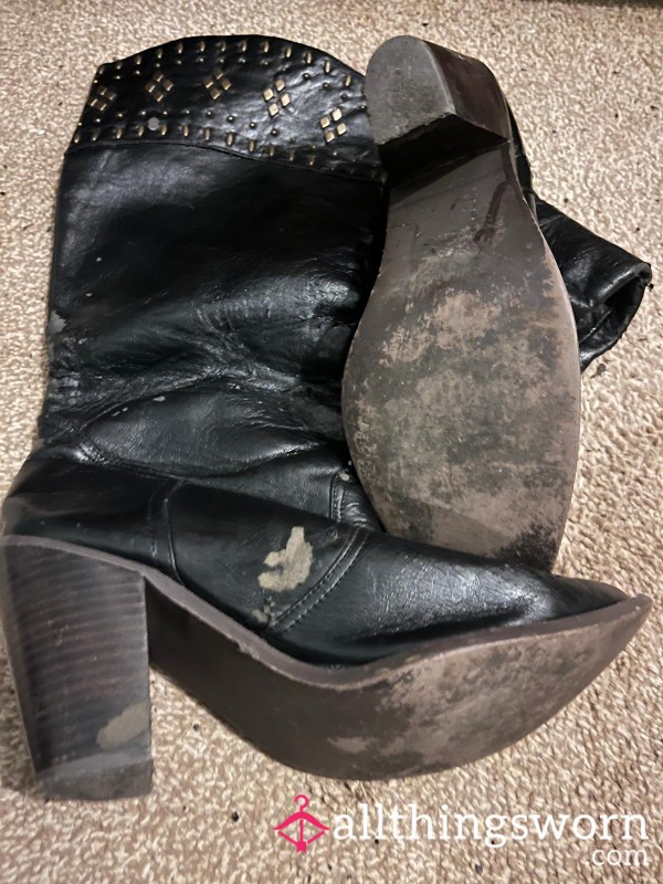 Worn Smelly Old Cowboy Boots
