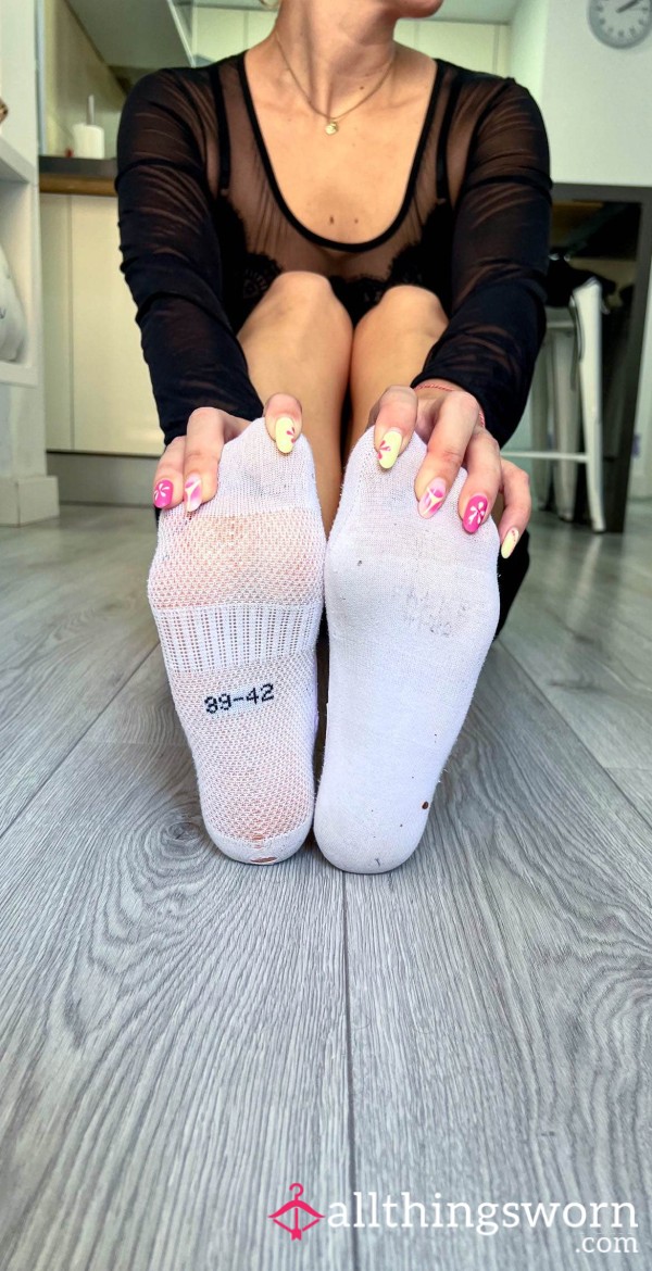 🔥 Worn Smelly Sport Ankle Socks – Heat, Scent & Temptation To Worship✨