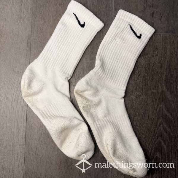 Worn Smelly White Nike Socks 🧦💦