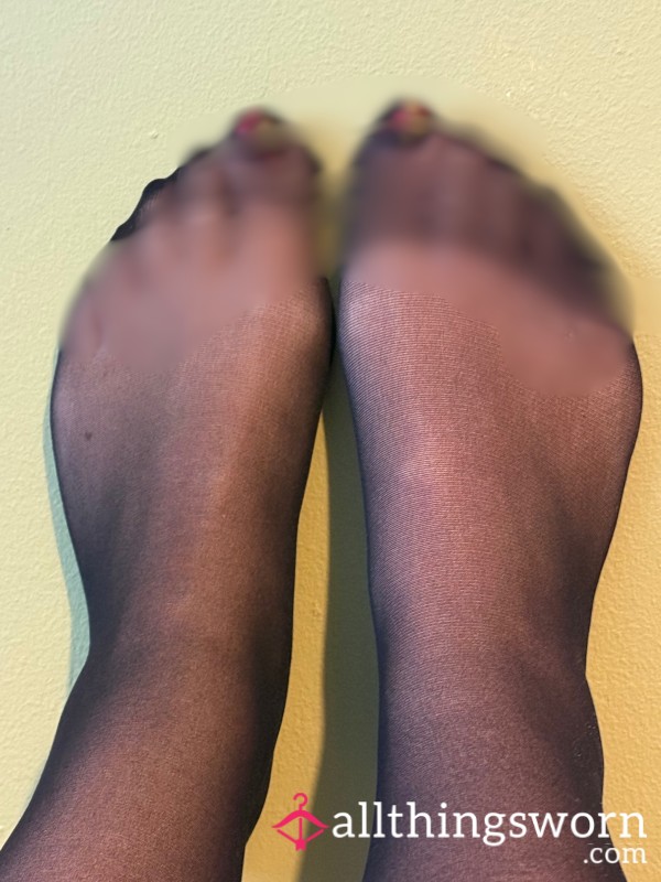 Worn Nylon Sock Tights