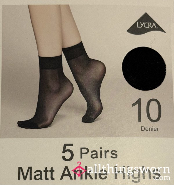 Worn Ankle High Nylons