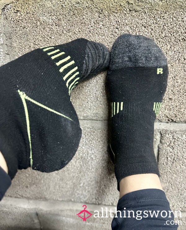Worn Socks From A Full Weekend Wear Including Workouts
