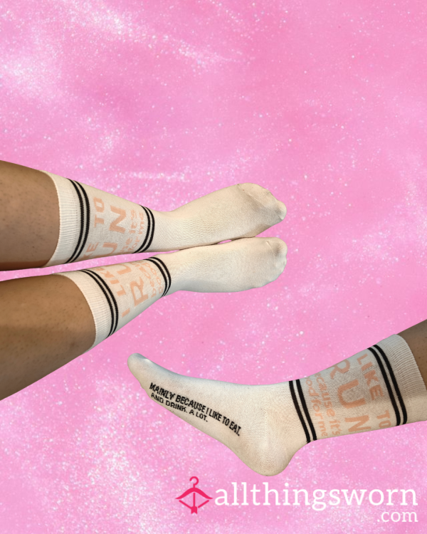 🧦Worn Sporty Socks – 24h