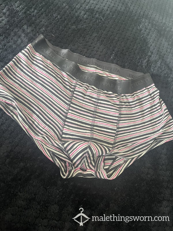Worn Striped Boxers, 3+ Years Regular Use