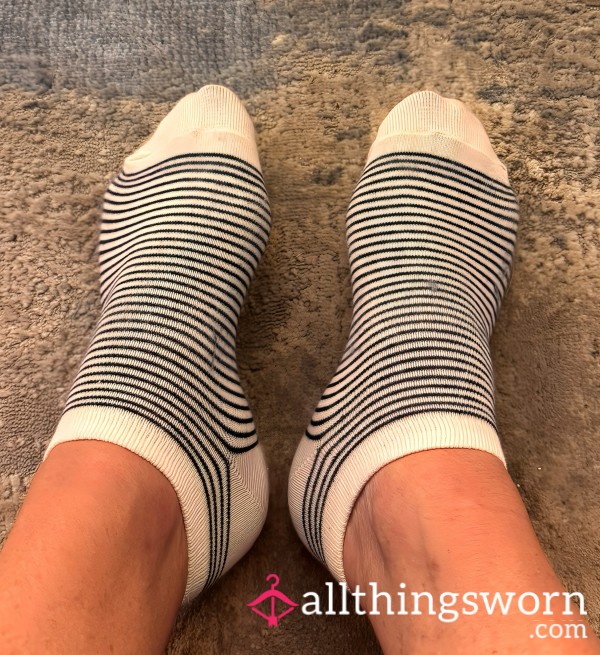 Worn Stripy Socks