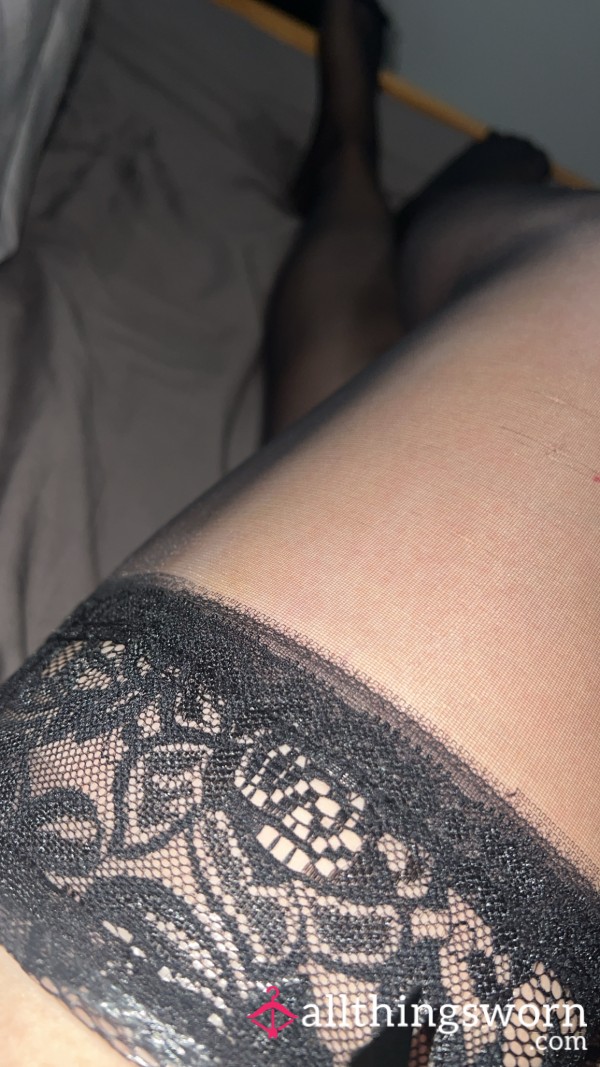 Worn Suspender Tights