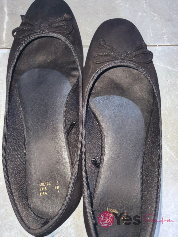 Worn Sweaty Ballerina Flats