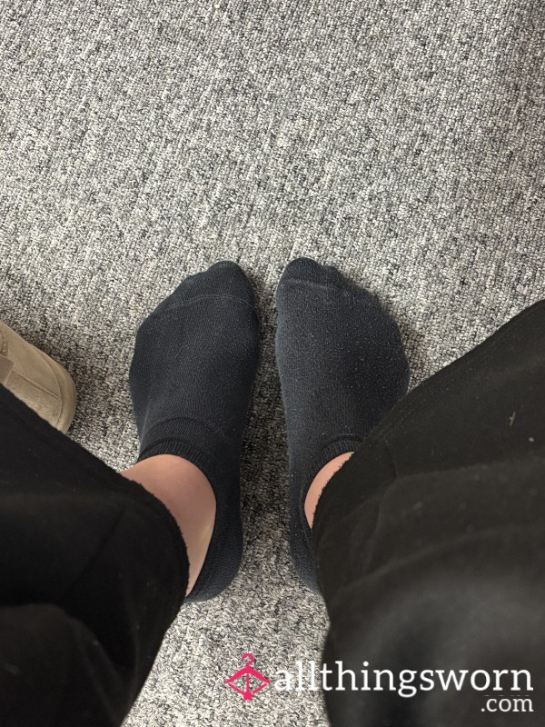 Worn, Sweaty Black Socks - 8+ Hours 😏💞