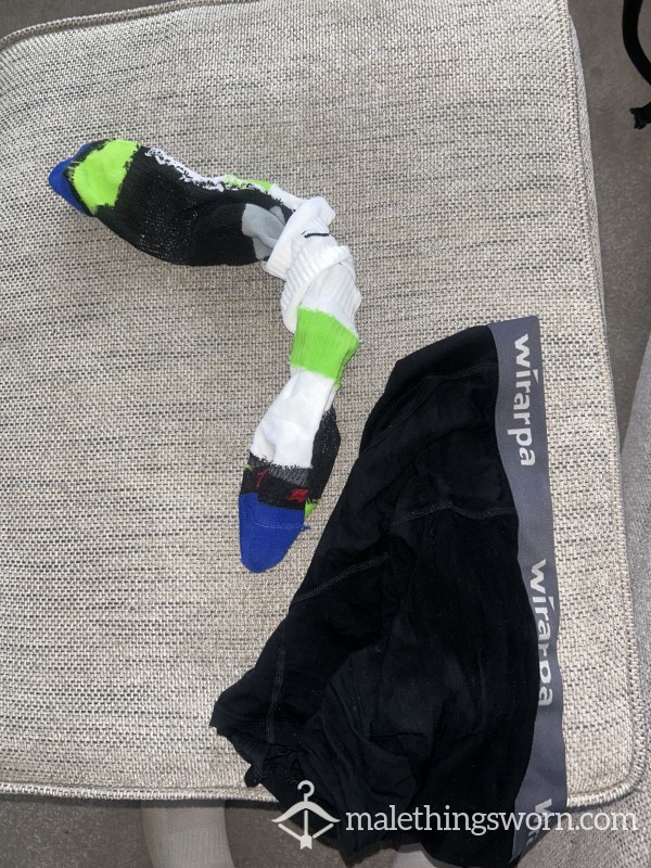 Worn Sweaty Boxers After A Running Session