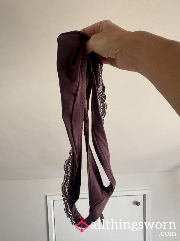 Worn Sweaty Gym Thong
