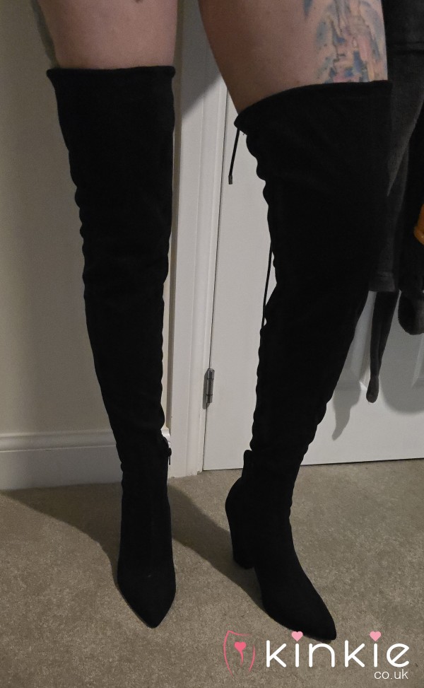 Worn Thigh High Boots