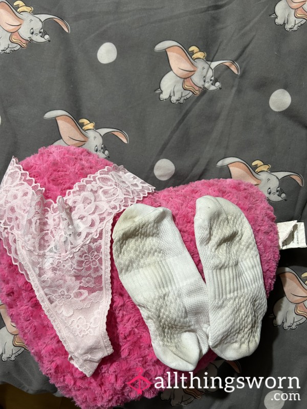 Worn Thong And Socks . Worn At Gym Today 3 Hour Work Out