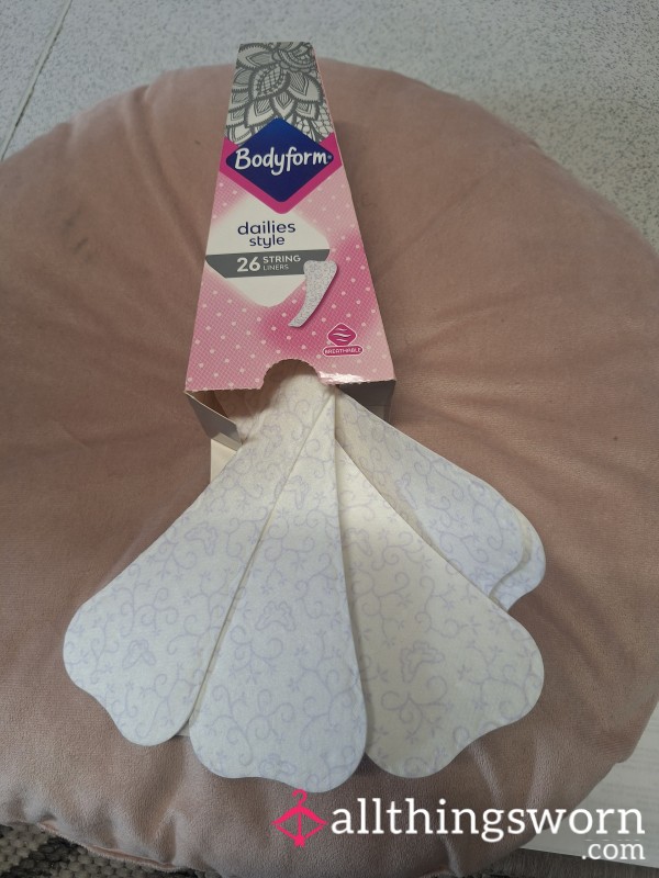 Worn Thong Panty Liner