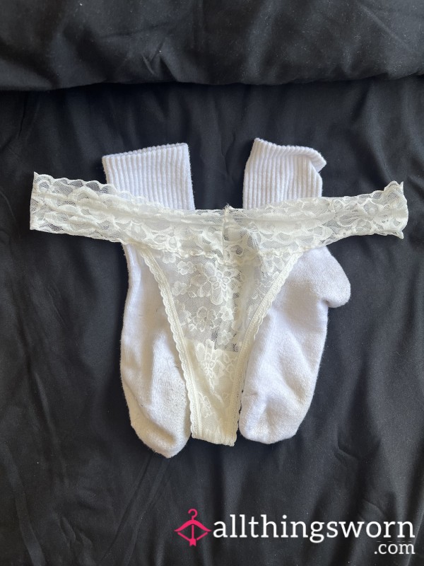 ✨ Worn Thong & Sock Bundle ✨
