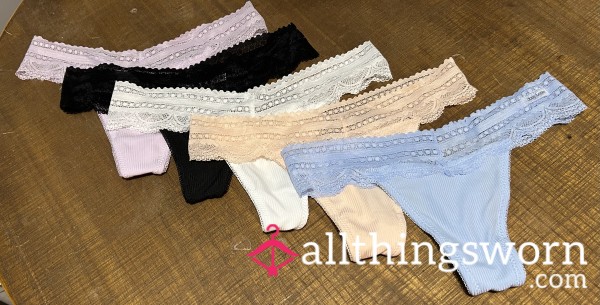 🍑Worn Cotton Thong🍑