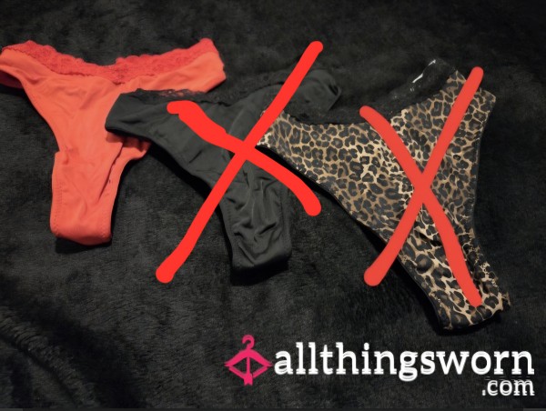 Worn Thongs - Minimum Of 24hrs 😏🍑