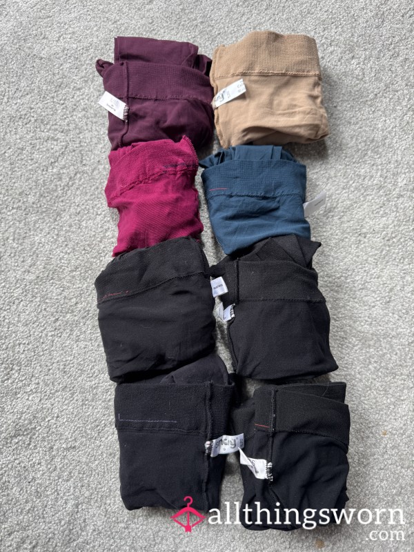 Worn Tights – 40 50 60 Or 100 Denier – Your Choice