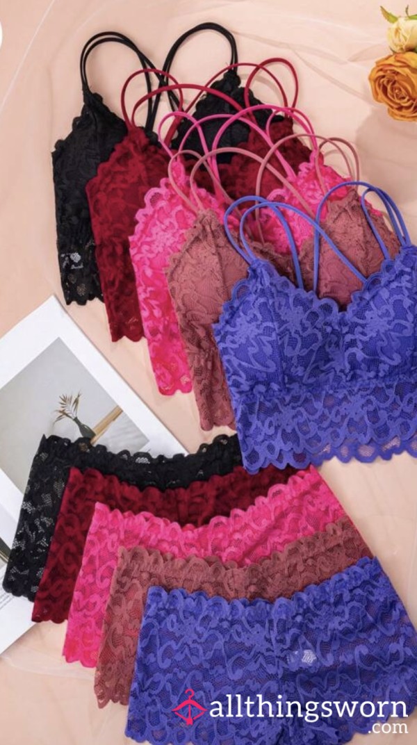 ✨ Worn To Order Lingerie Sets – Your Colour, My Scent ✨