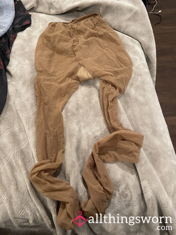 Worn To Work Suntan Pantyhose