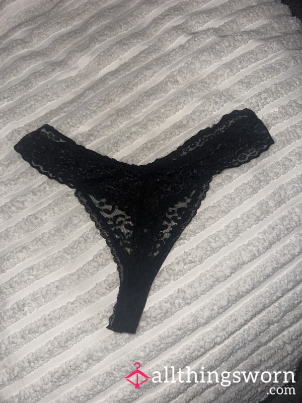 Worn Today Black Thong