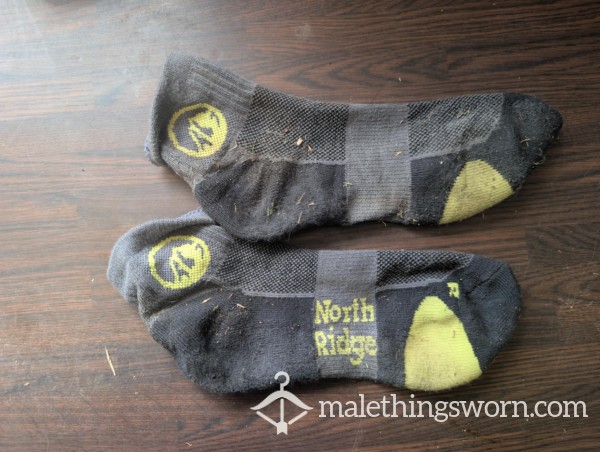 Worn Ultra Marathon Socks – 50-Mile Kendal To Preston Race (EXTREME HEAT)
