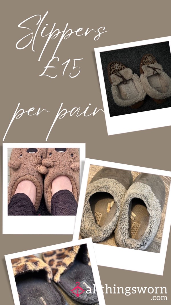 Worn Used Smelly Slippers