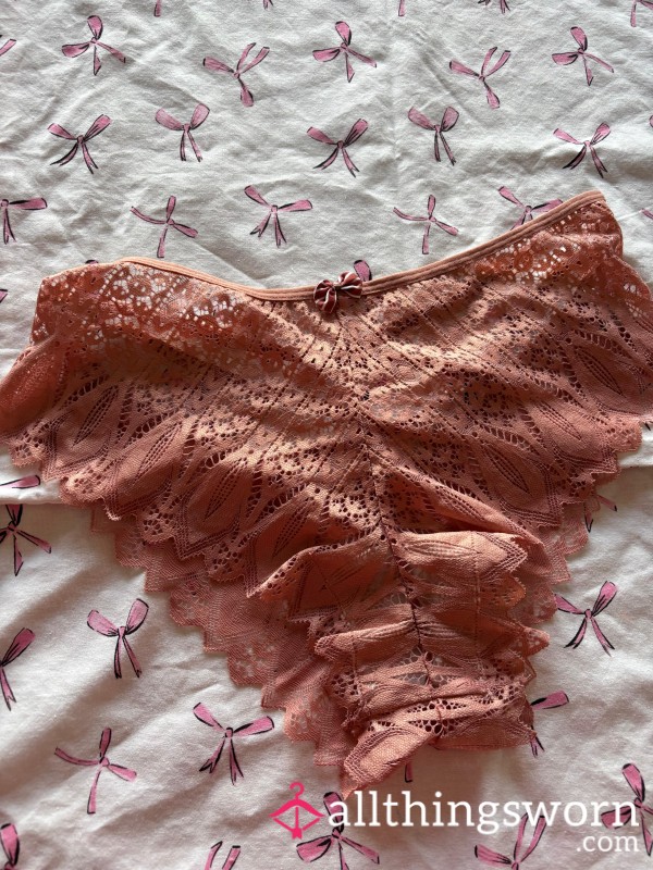 Worn Vintage Cream Lace Lingerie