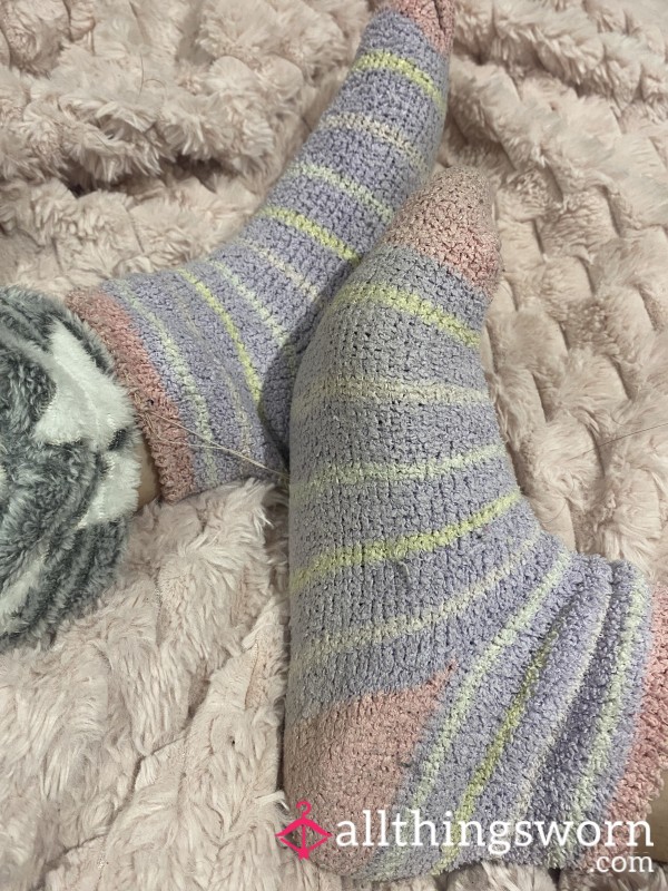 Worn Warm Fluffy Socks