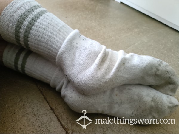 Worn Oversized Tennis Socks