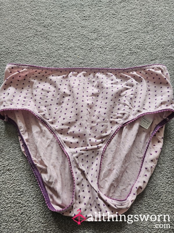 Worn Well Loved Heart Panties 💗💗💗💗💗💗💗
