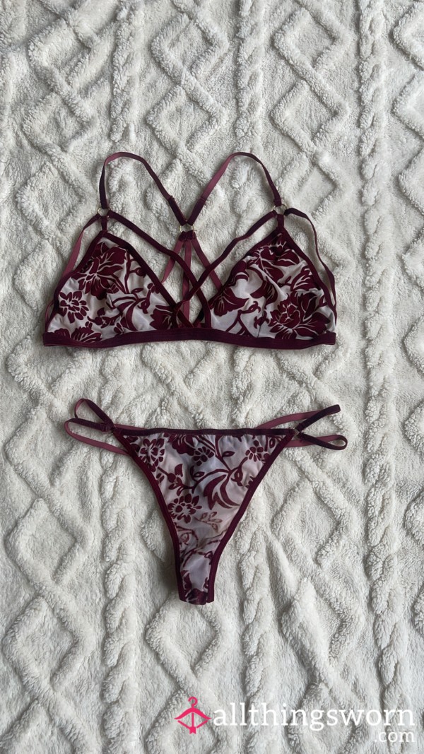 Worn & Well Loved Lingerie Set.
