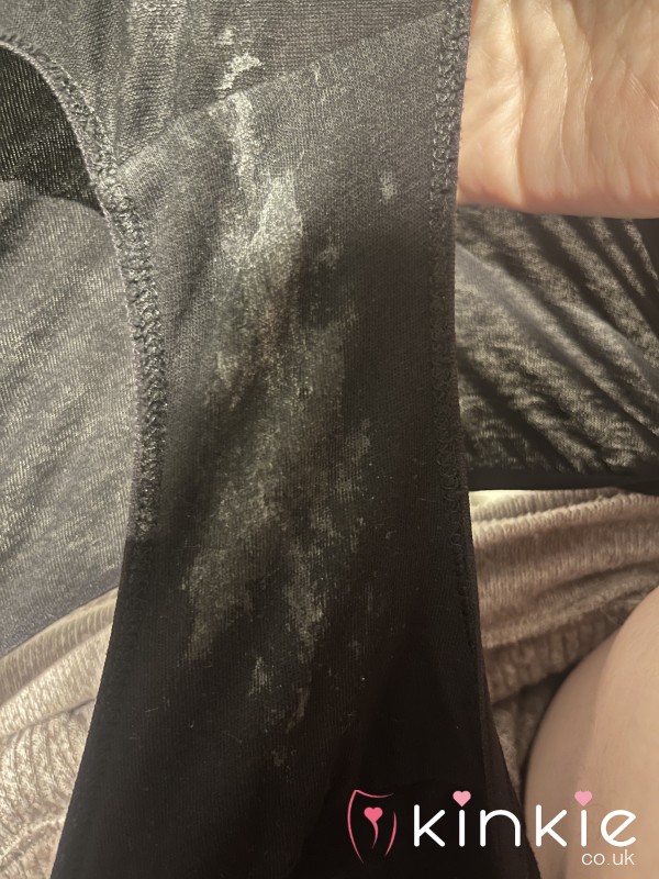 Worn & Wet Black Panties