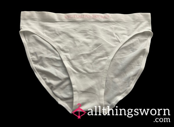 Worn White Fullback Victoria’s Secret Panties