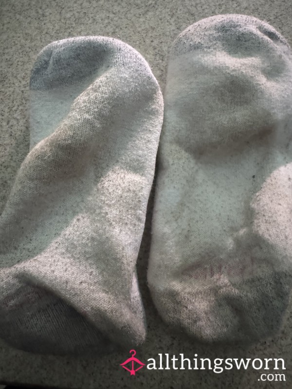 Worn White Gym Socks