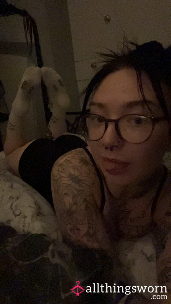 Worn White Kappa Socks