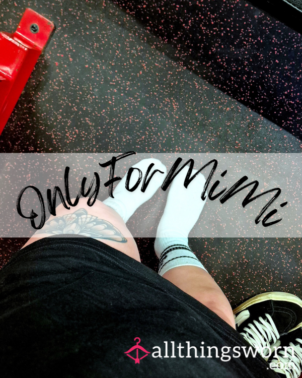 Worn White Nike Gym Socks (2 Days) 👣💸