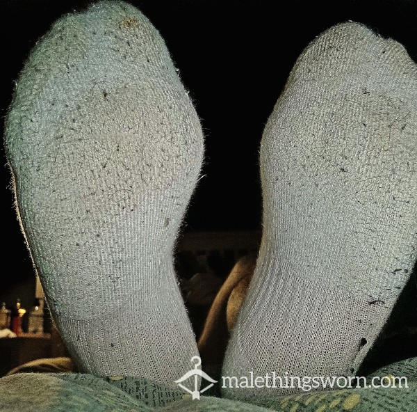 Worn White Nike Socks 🥵💦