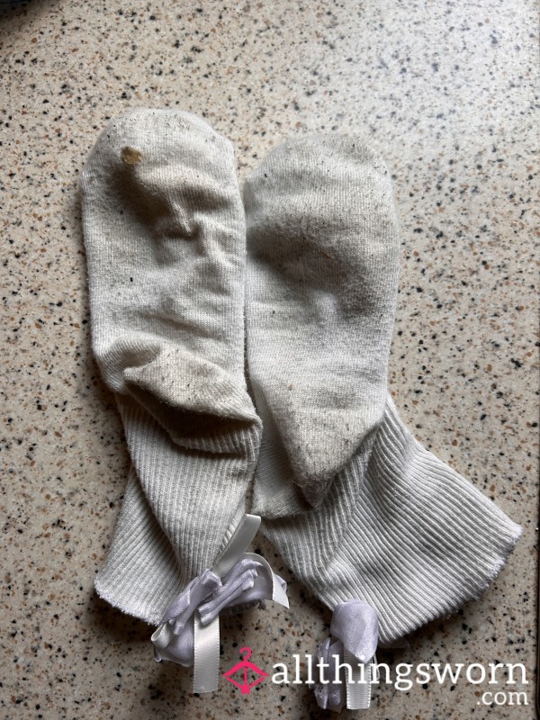 Worn White Sock