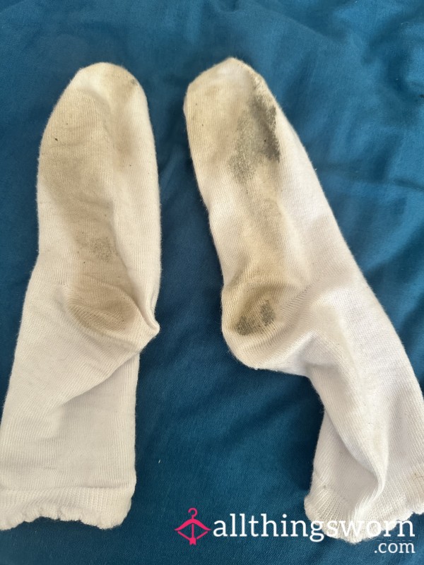 Worn White Socks
