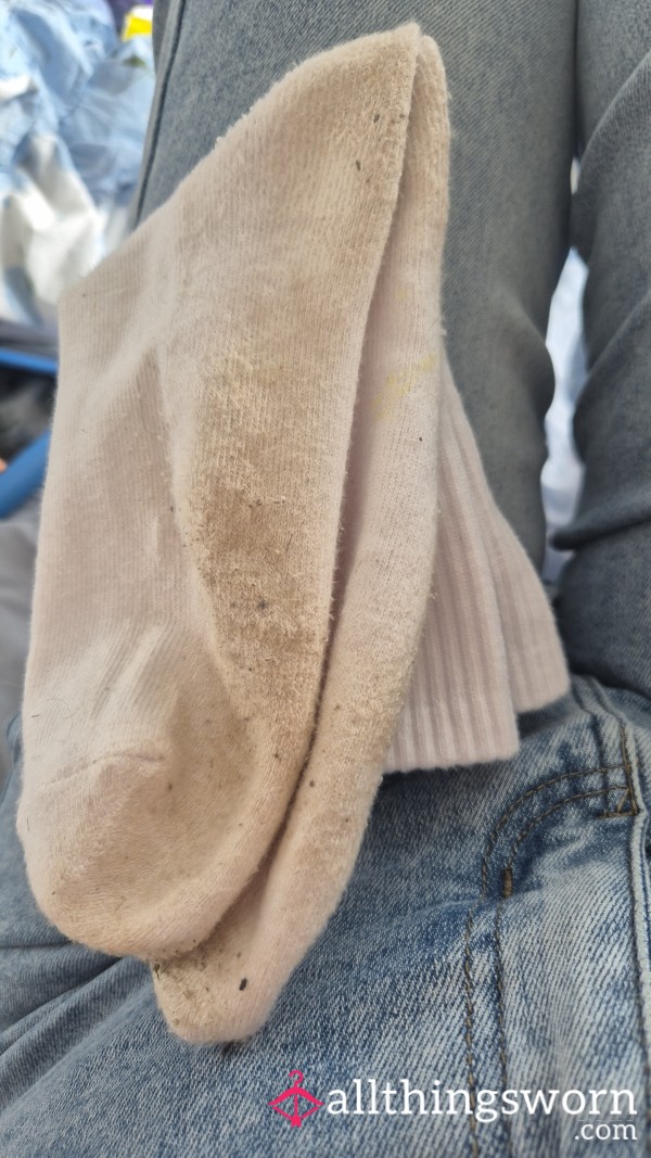 Worn White Socks