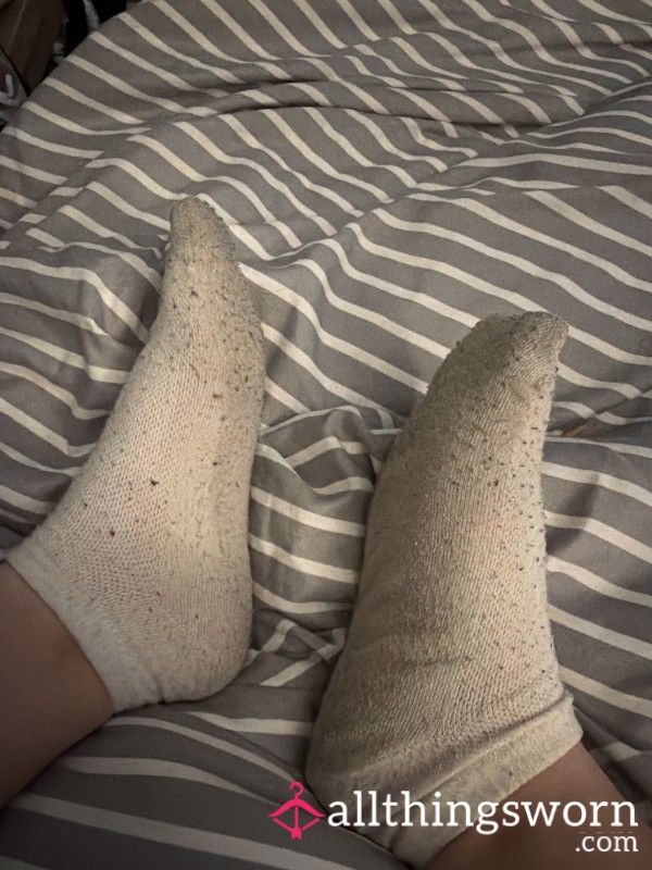 Worn White Socks