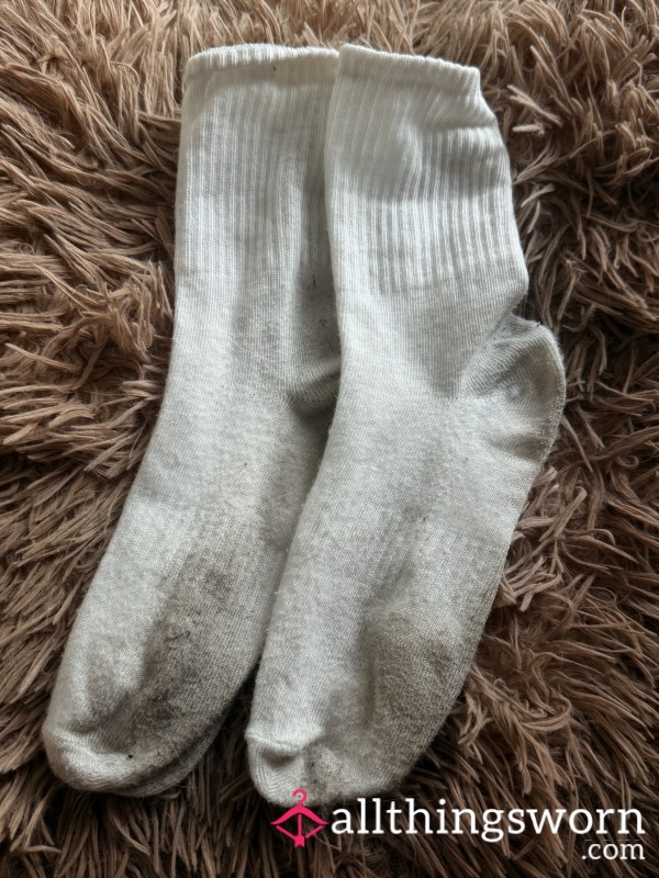Worn White Socks