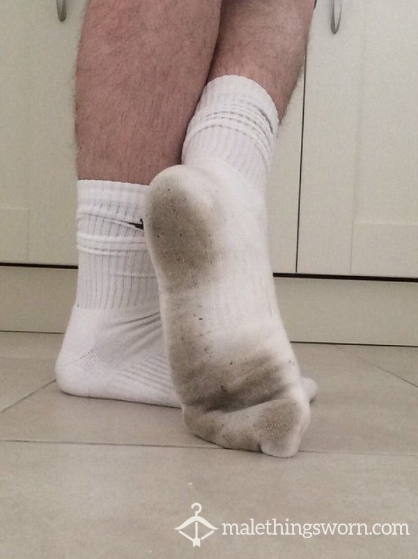 Worn White Socks