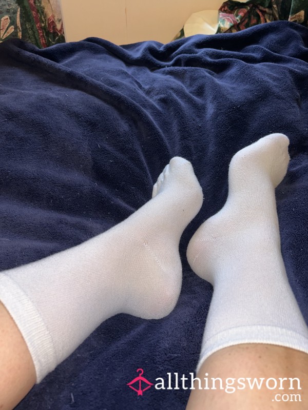 Worn White Socks 3 Day Wear