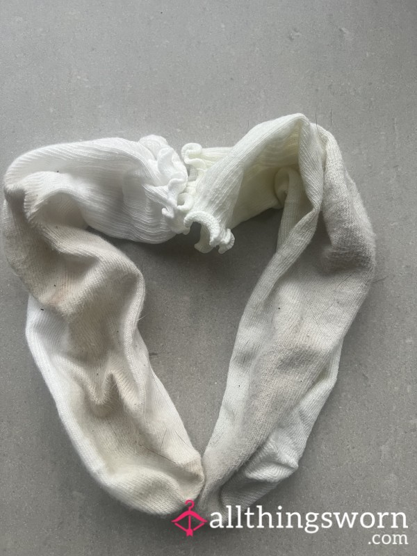 Worn White Socks (48hrs)