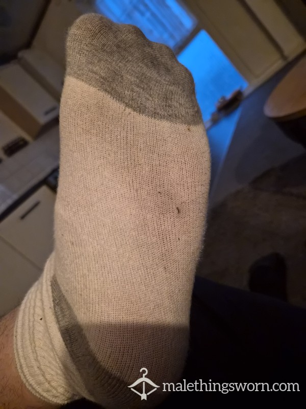 Worn White Socks