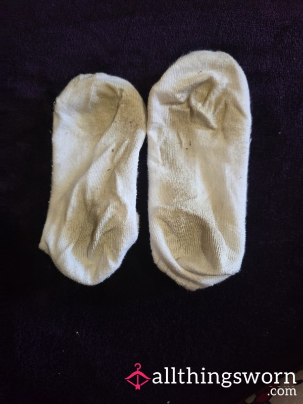 Worn White Socks