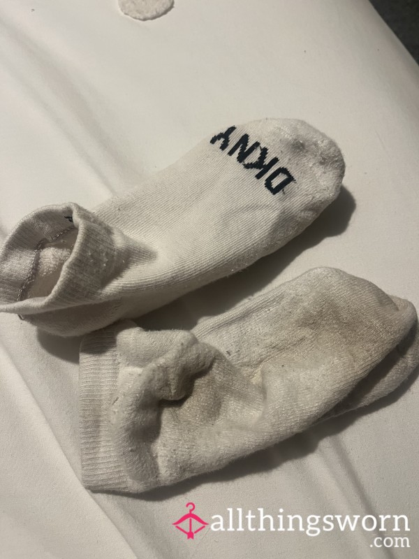 Worn White Socks
