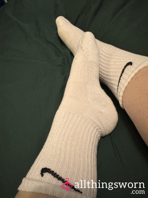 Worn White Socks