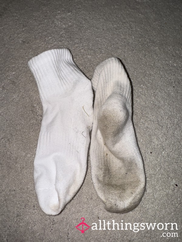 Worn White Socks